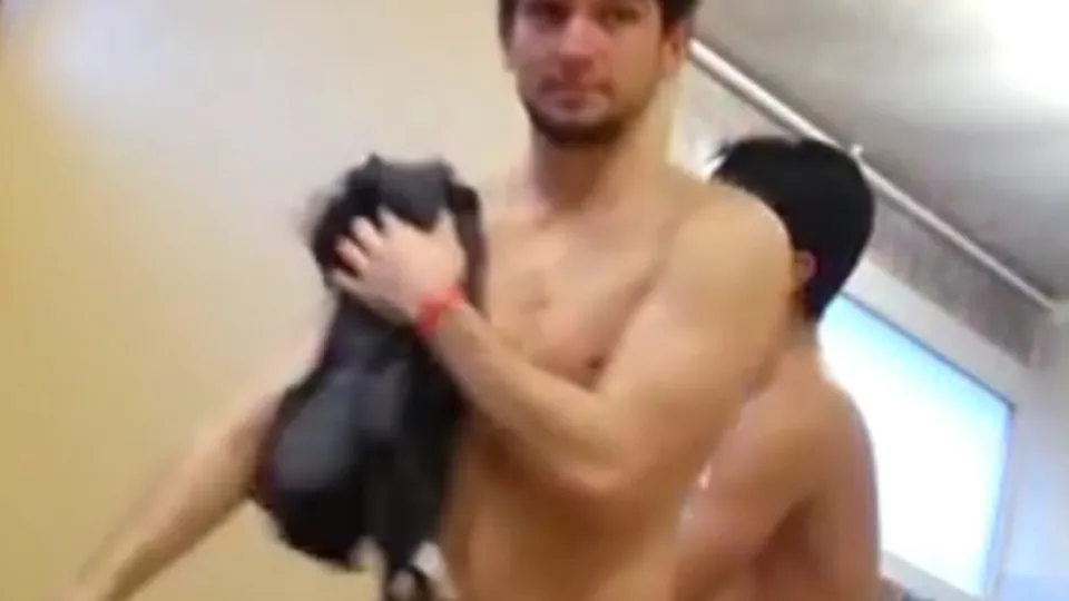 Bathroom - Part 1 his cock is like hard - ThisVid.com