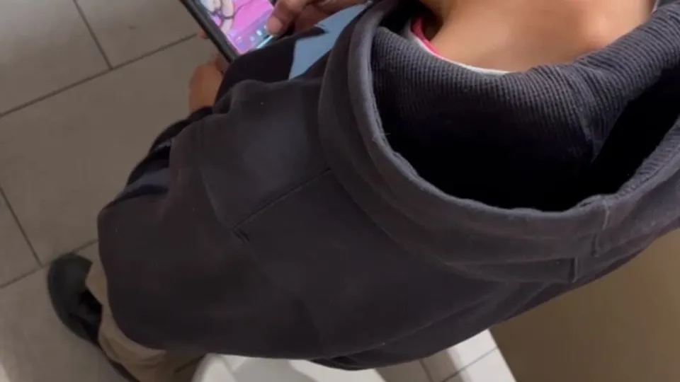 BBC jerking at work and cum - ThisVid.com