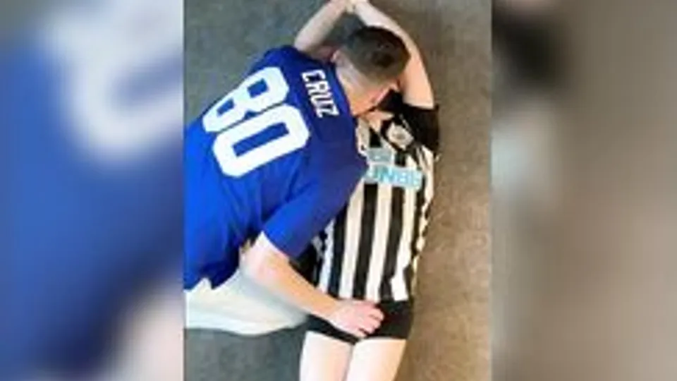 Bound Twink Masturbates in House