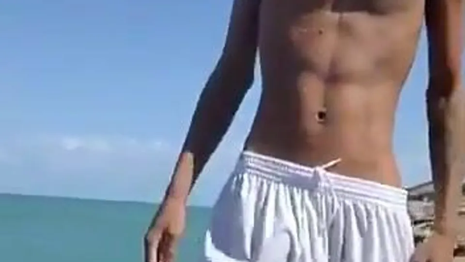Gay Beach Tease