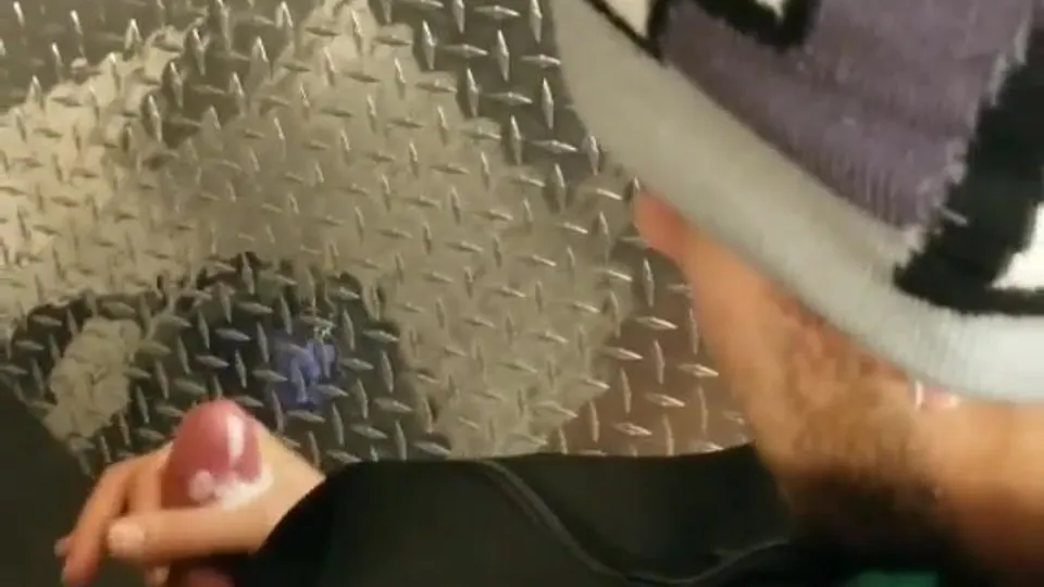 Beanie guy watching porn in bathroom - ThisVid.com