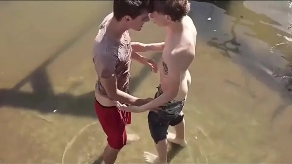 Two Handsome Men Fuck Bare and Cum