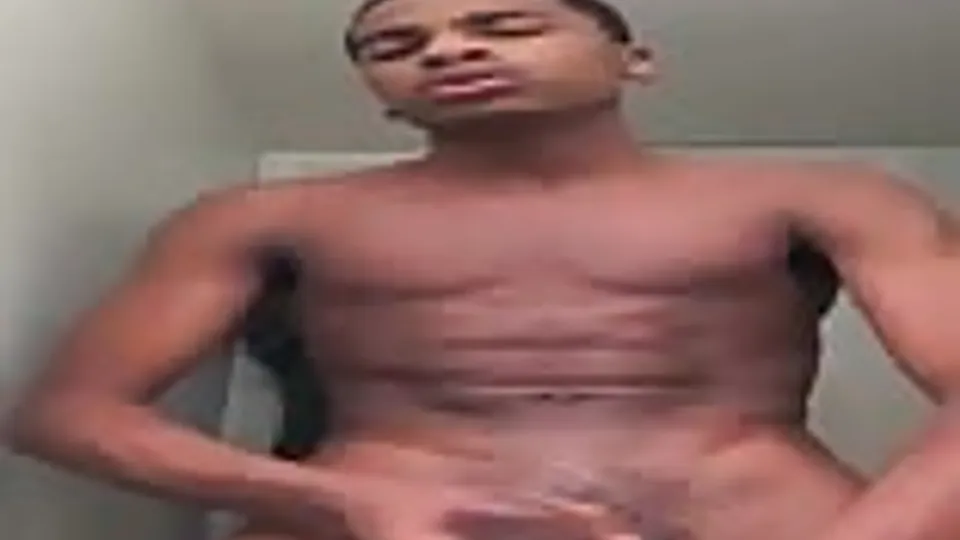Beautiful Black Boy Cums