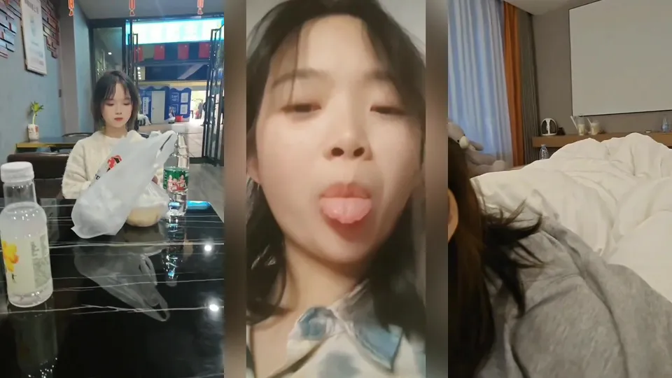 Beautiful sister gives blowjob and titjob  