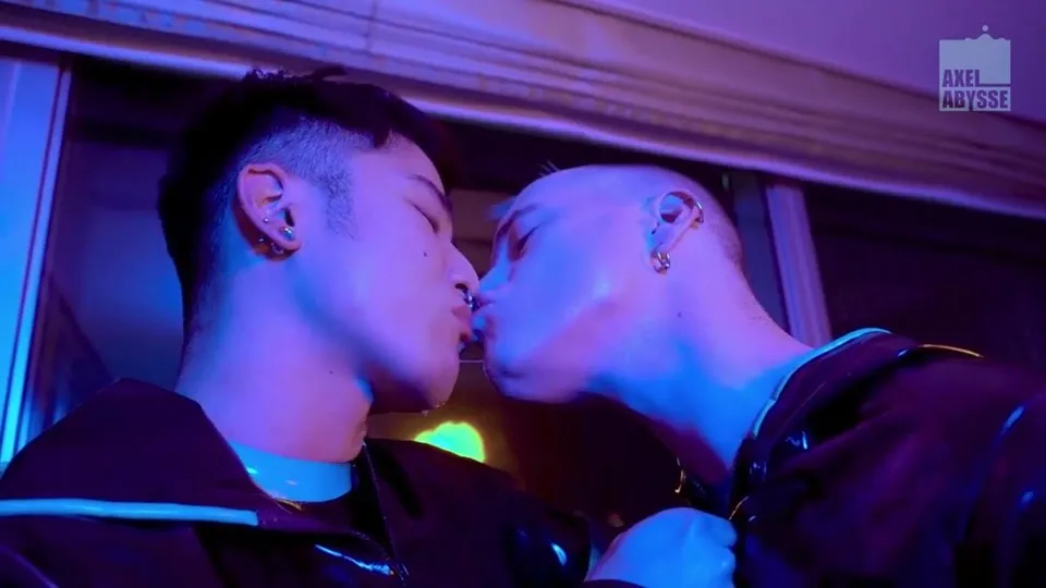 Intense Spit Kissing and Gagging