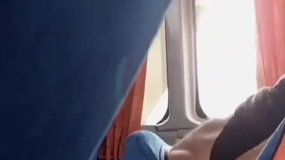 Best spy bulge on bus ever! - ThisVid.com