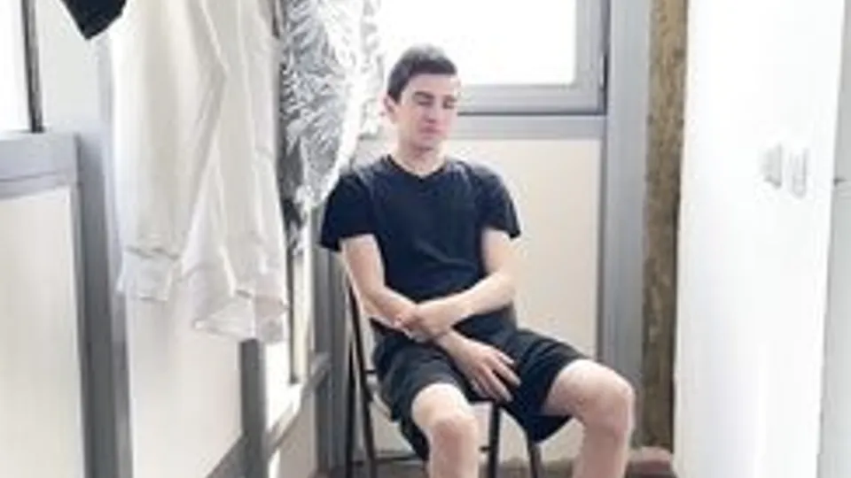 [BF][151] Two young guys fuck on the balcony