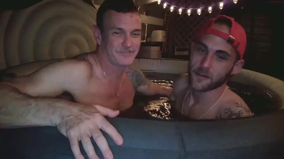 Bi friends doing gay stuff in the pool - ThisVid.com