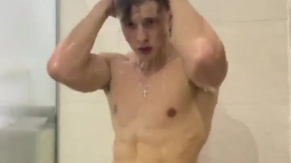 Big Boner Shower Jock Boner