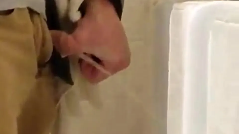 Gros Mec Pisse au Pissotière