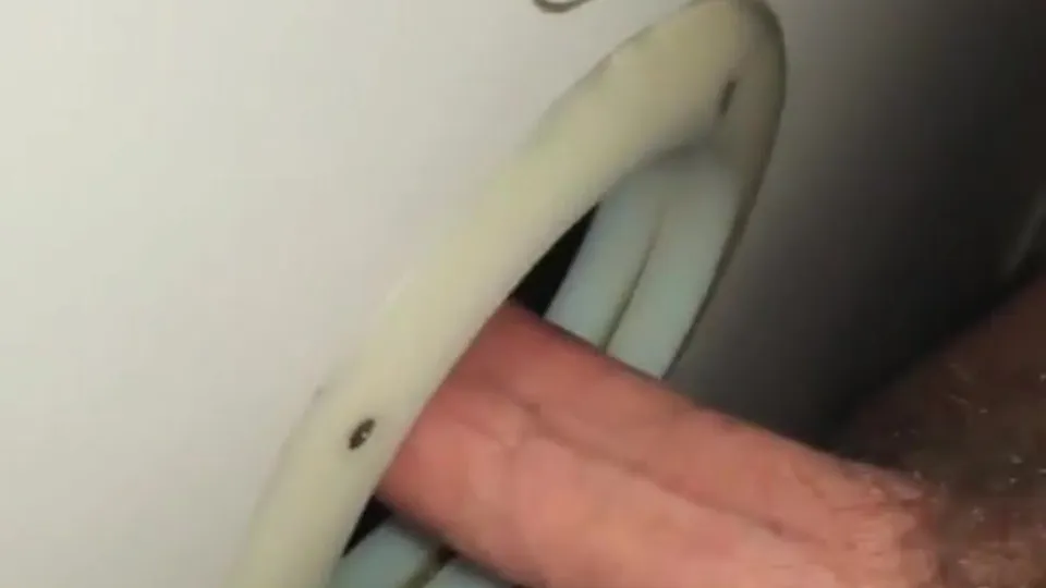 Big cock creams slutty arse at glory hole - ThisVid.com