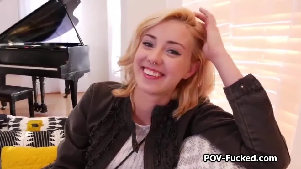 Blonde Spinner Takes Big Dick