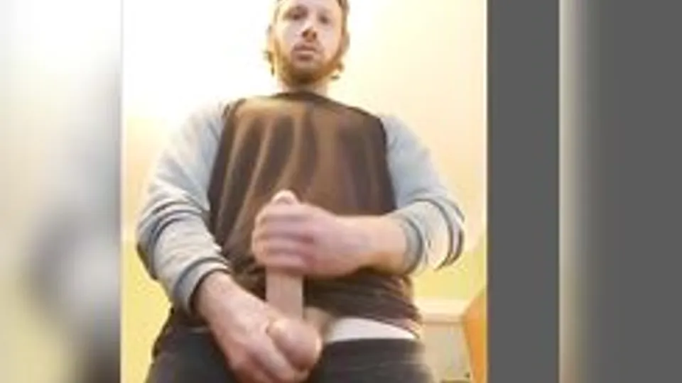 big dick ginger rubs one out