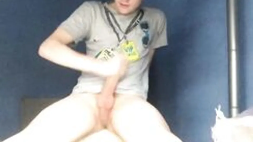 Big dicked teen jerks off on cam - #00-035