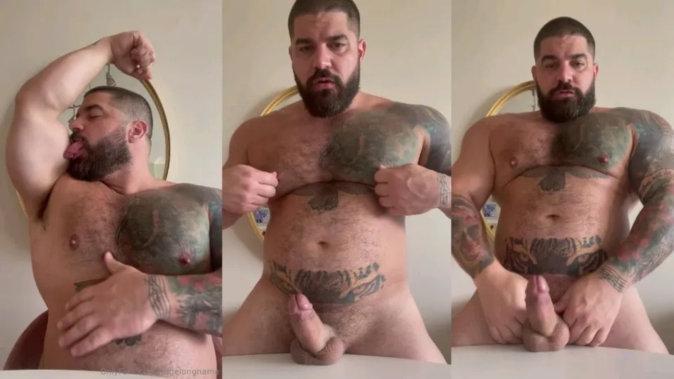 Muscle Dad Self-Worship & Cum