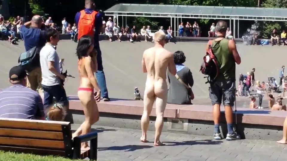 Big white cock in public - ThisVid.com