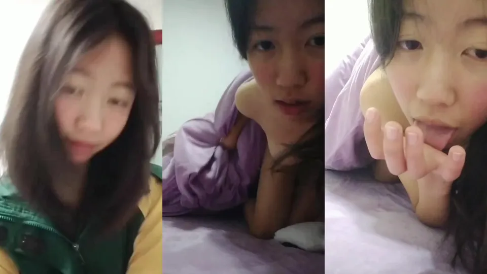 Bitch with big breasts and rabbit teeth rubs her breasts and breaks her pussy  