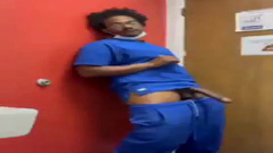 Black dude jerks huge cock on break at work - ThisVid.com