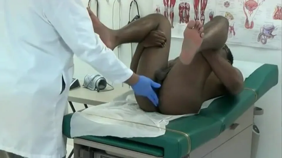 Black Jock Strapped Man Jerked Off and Fingered