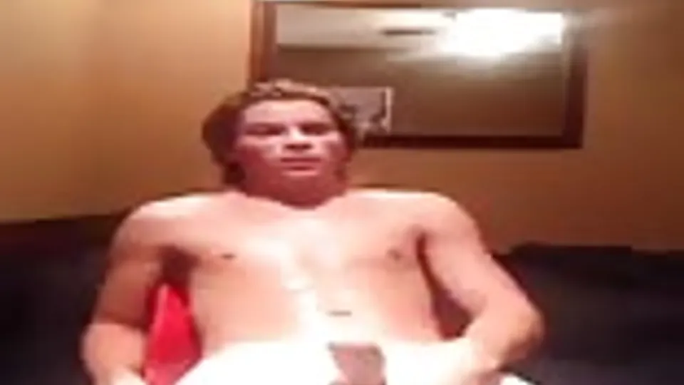 Blond Boy Furiously Beats His Meat