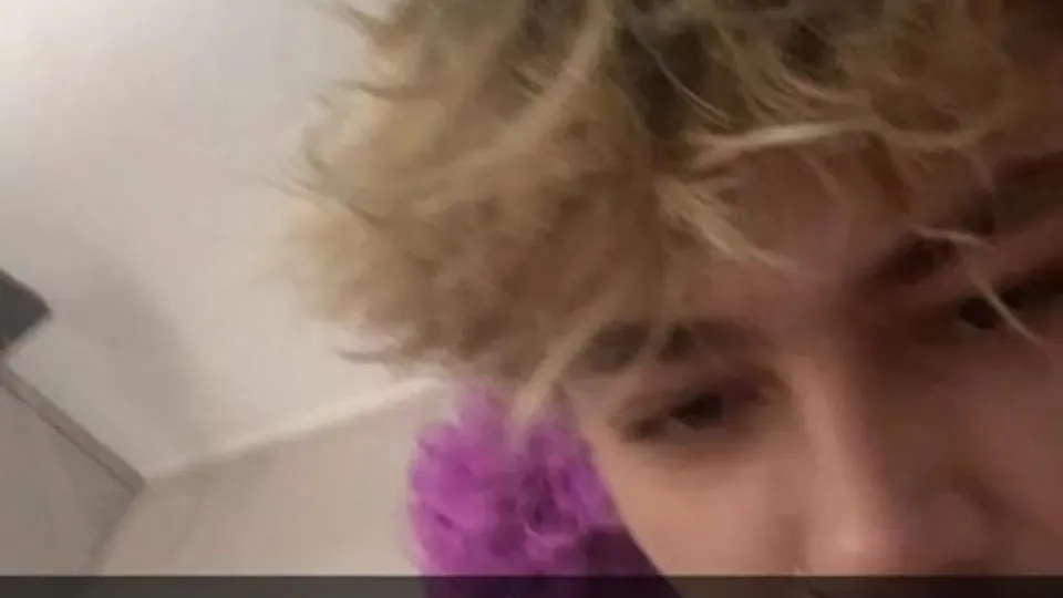 Blond boy hot baited