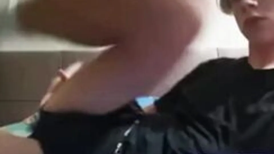 Blond Twink Masturbates at Home