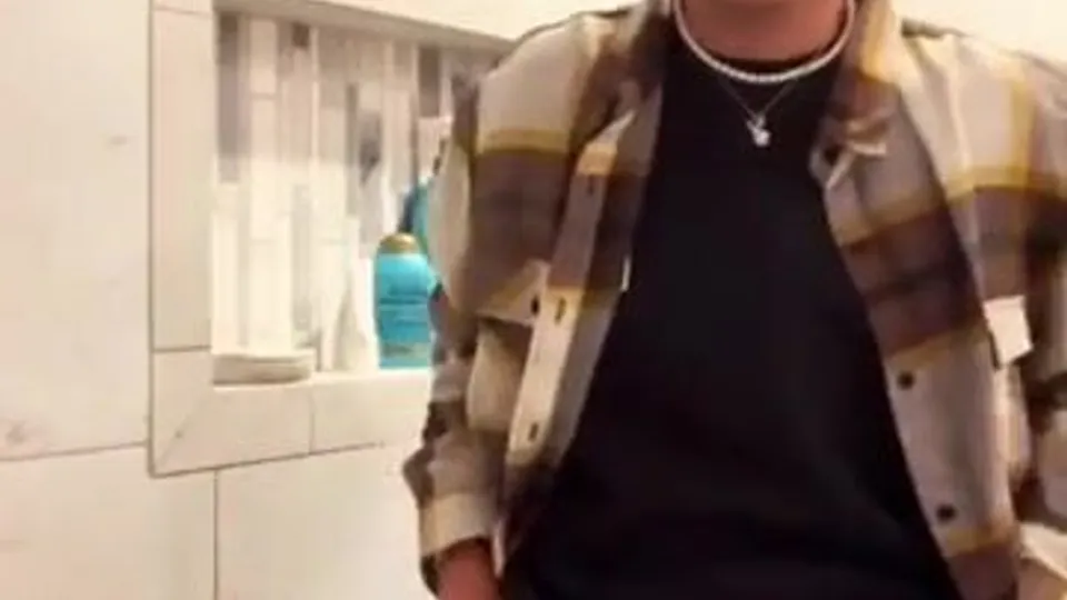 Blond Hard Dick Piss Show
