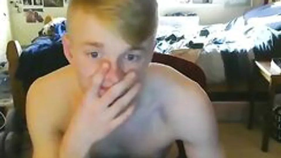blond teen twink wanking