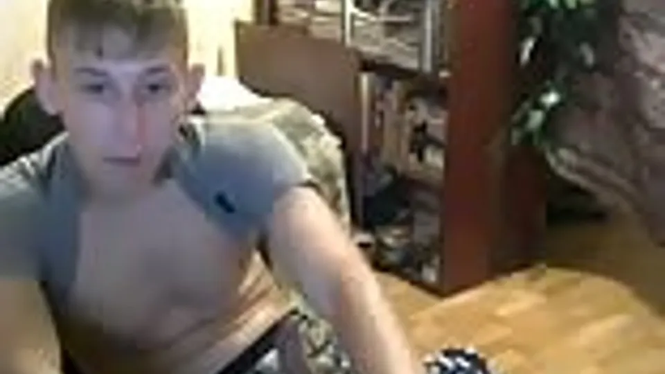Blond twink kicking back chatting and jerking off boys porn