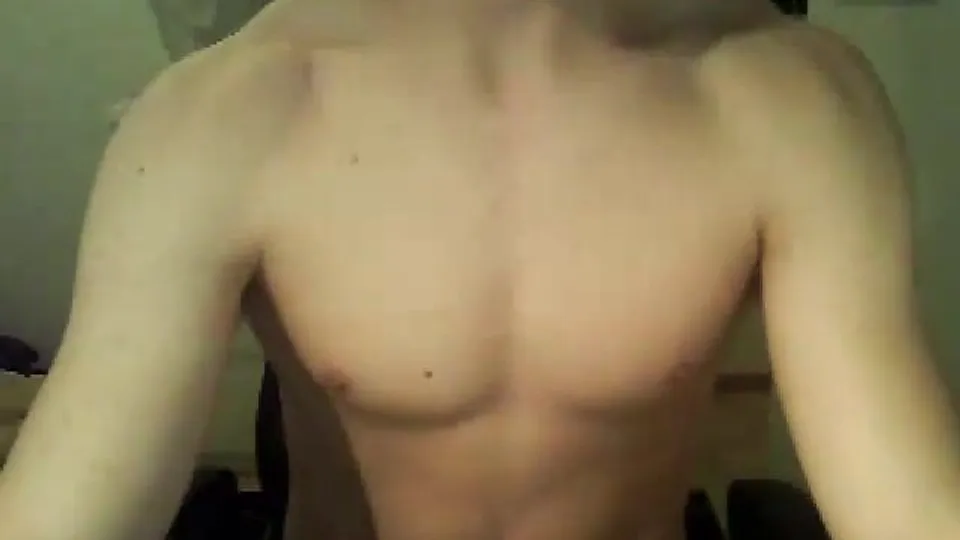 Blond Twunk Jerks Off His Uncut Cock