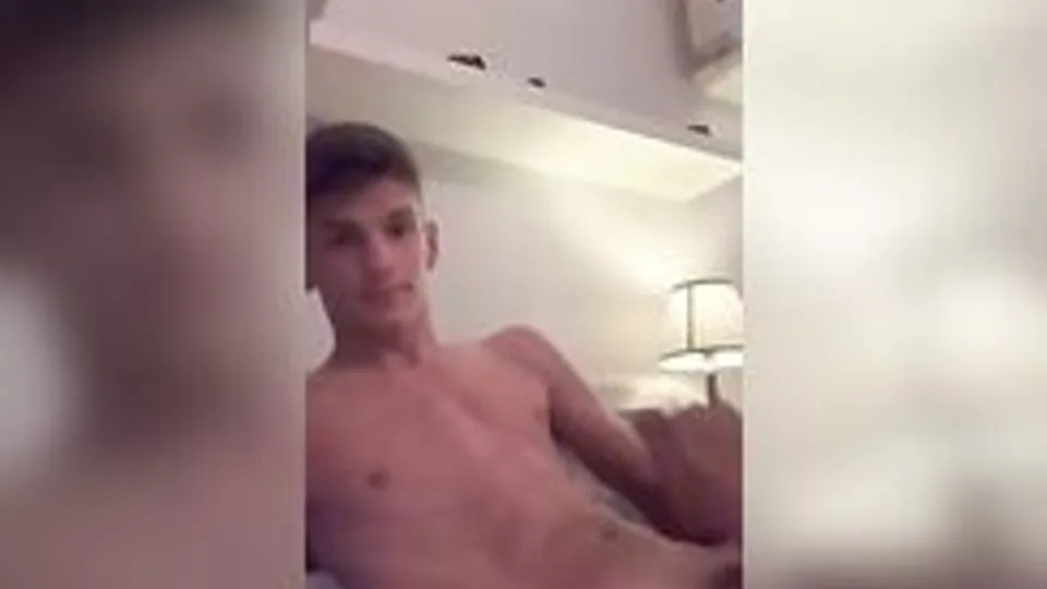 blonde big cock and  fit wanking guy