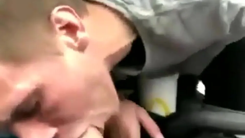 Blonde cutie sucks a big cock for a ride