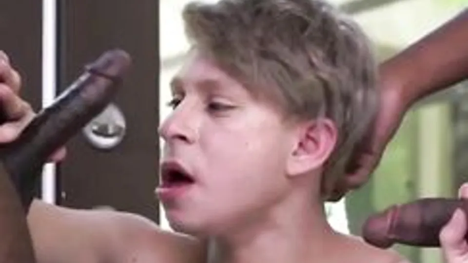 Blonde Slut Twinks Takes 2 BBC Safe Sex Gay Porn