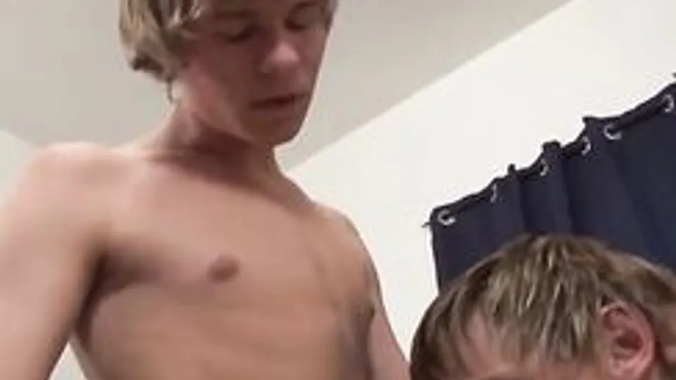 Blond Twinks Fuck in House