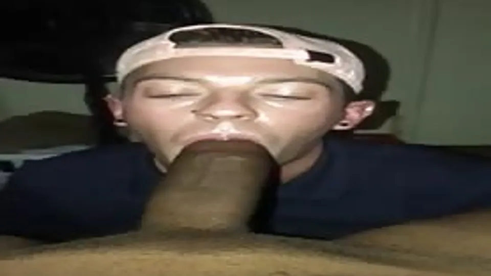 Blowing straight neighbor beefy fat cock