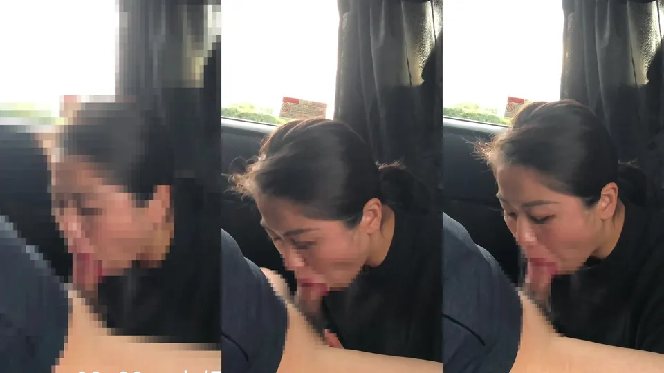 [Blowjob◎]Instructors blowjob in the car 