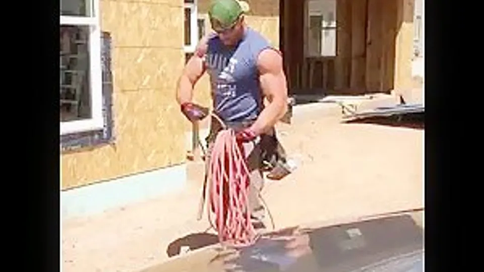 blue-collar muscle on the job