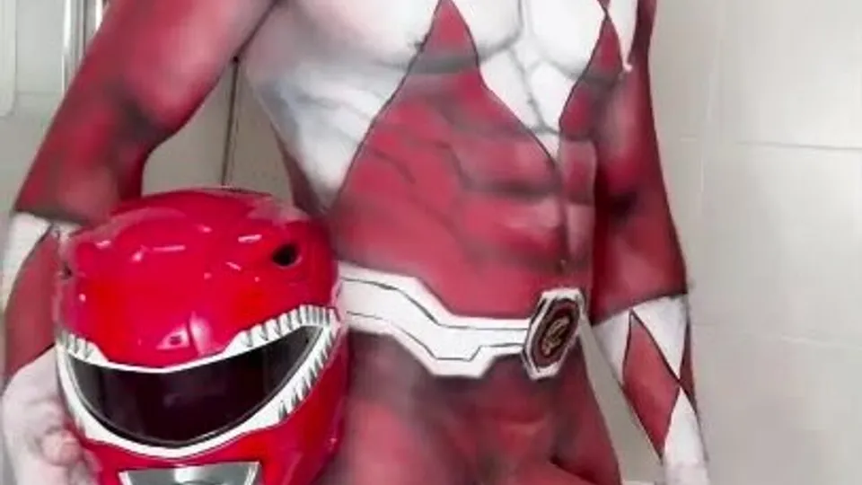 Body art - power ranger - handjob - ThisVid.com