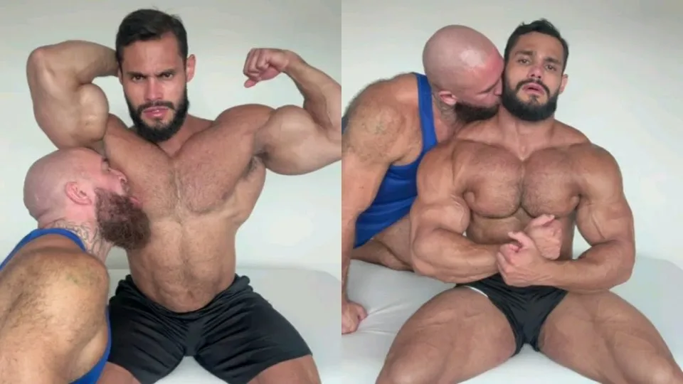 Bodybuilder Muscle Worship (Boymusclebrazil x Sergebear)