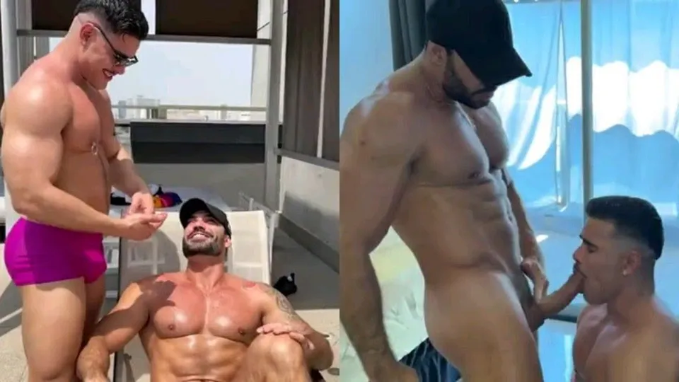 Bodybuilders Flirt And Fuck