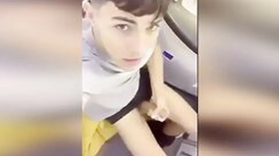 Twink Masturbates on Train