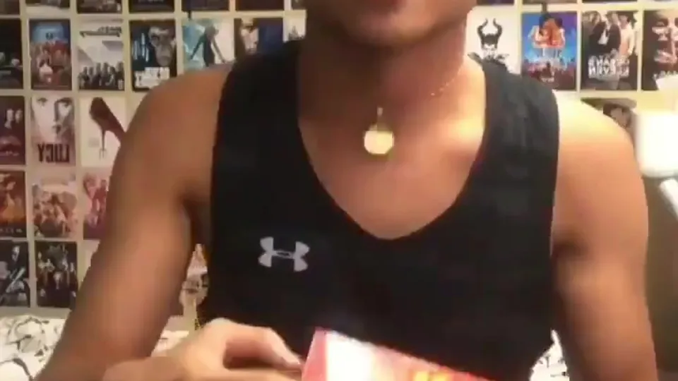 Gay Asian Boy Uses Sex Toys