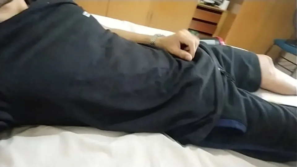 Brand new Young boy naughty hard cock in shorts