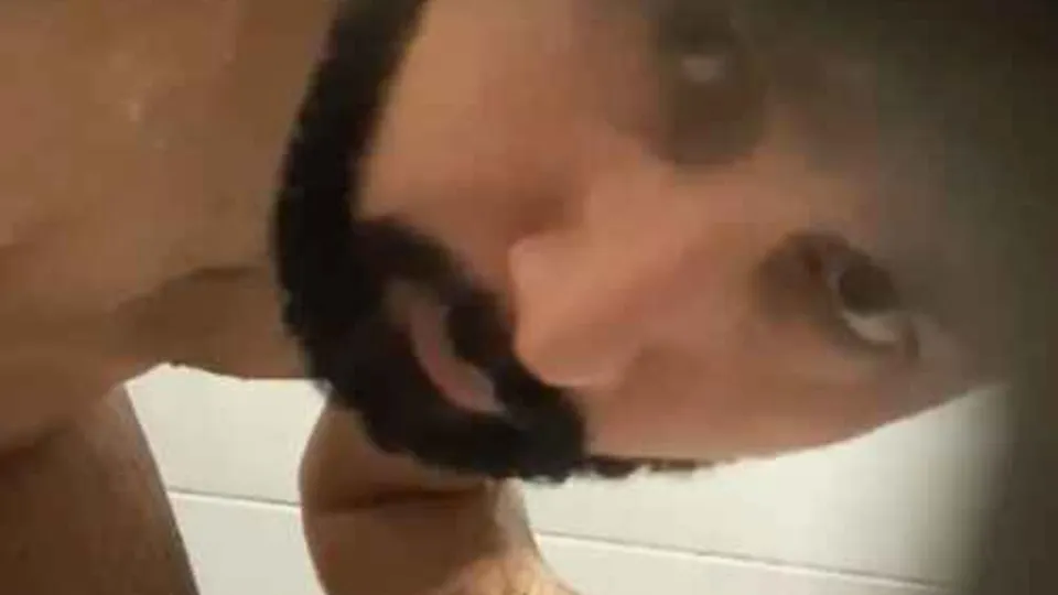 Brazil Showers 1 - Hung bear realizes hes being watched - ThisVid.com