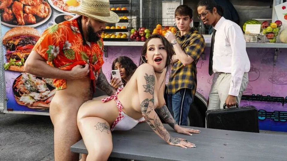 Brazzers - James AngelAnna Chambers - Food Truck Serves Big Oily Ass 