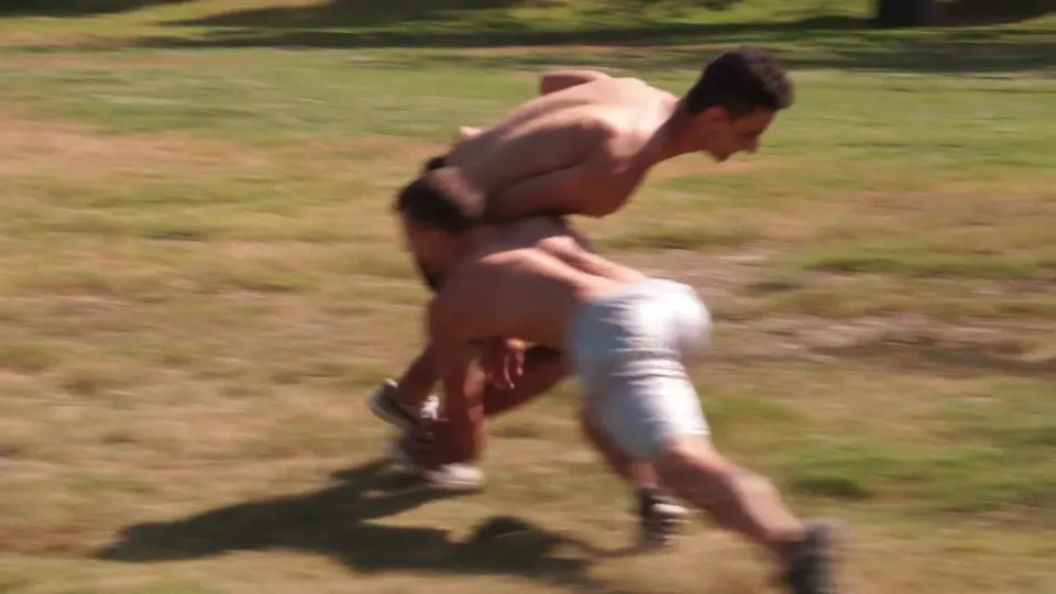 Brett Swanson & Ezra Finn's Muscle Hunk Football Fuck