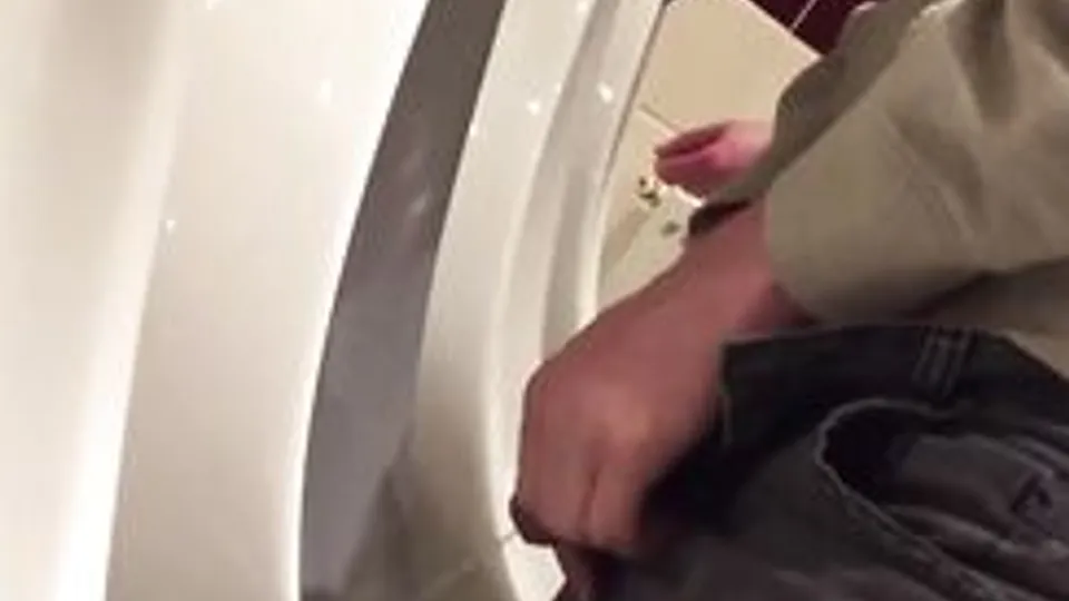 Brit chav lads in the pub urinal