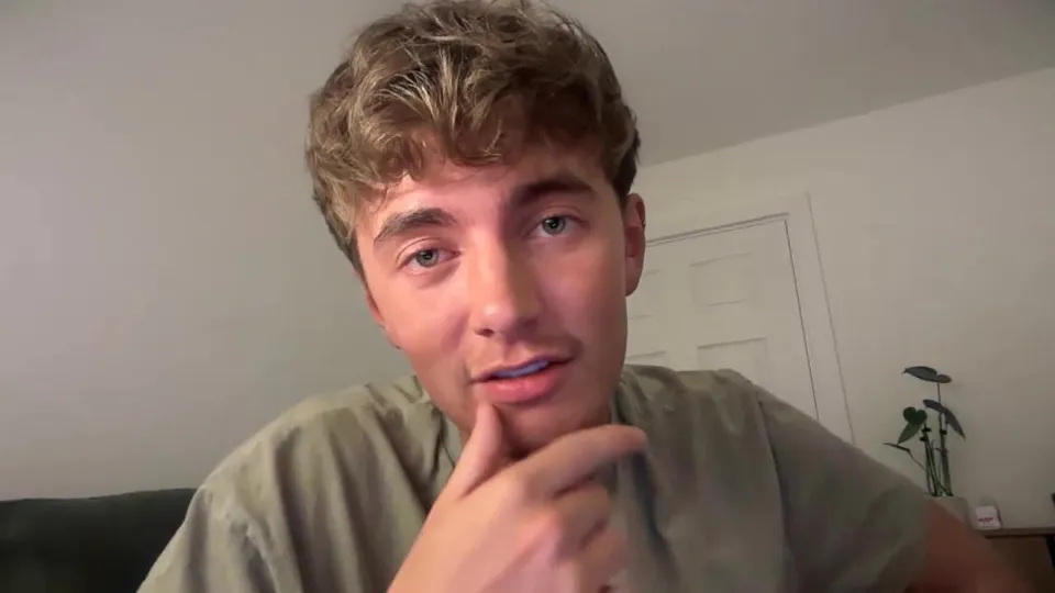 Brit Chills and Plays With His Uncut Cock on Cam