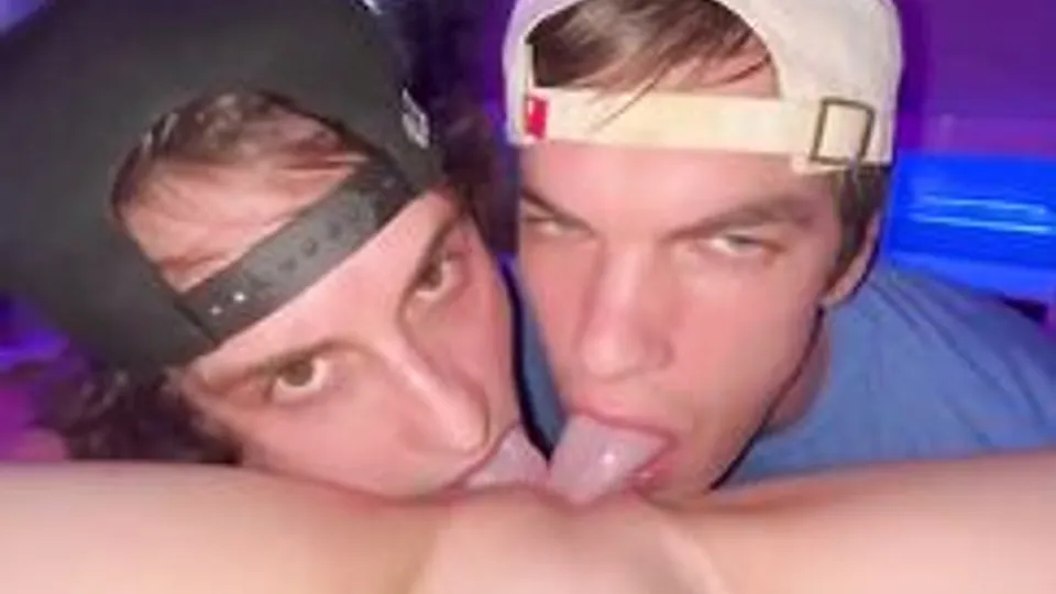 Twink Boys Masturbate Together in House