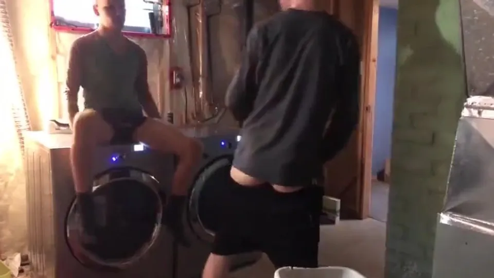 Brothers fuck in laundry room - ThisVid.com